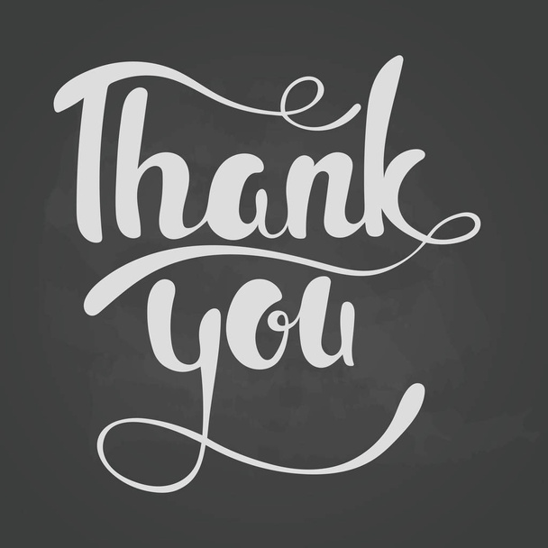 Thank you lettering. Hand written Thank you poster.Lettering On  - Photo, Image