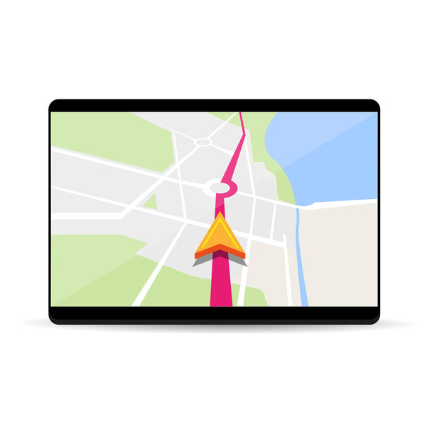 Navigation sur smartphone et tablette
 - Vecteur, image
