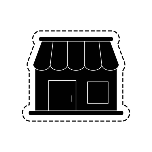 Local shop building - Vector, Image