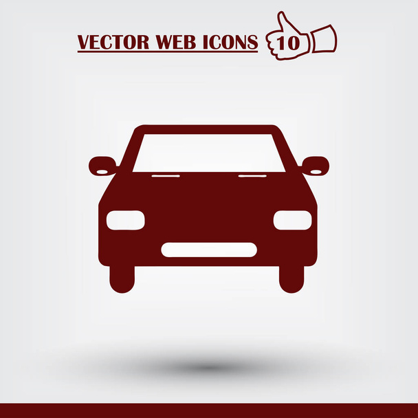 Vektor autó web icon. Lapos kivitel stílus - Vektor, kép