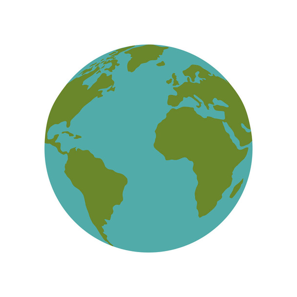 világ bolygó Föld elszigetelt ikon - Vektor, kép