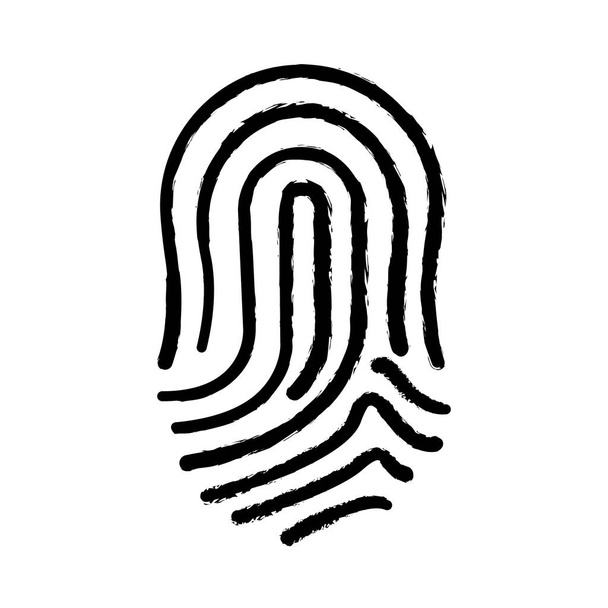 fingerprint human thumb - Vector, Image