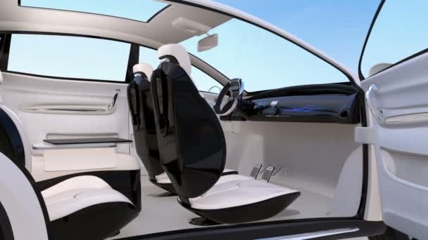 Projektowanie wnętrz autonomiczne samochodu - Materiał filmowy, wideo