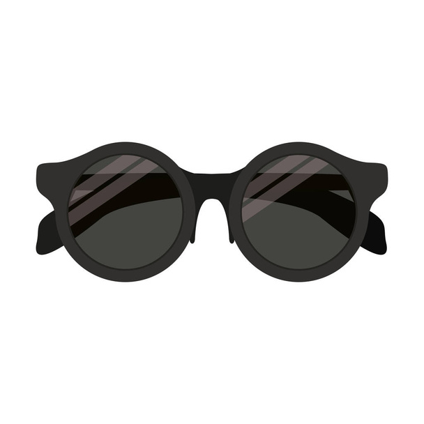 full color with sunglasses black frame - Vector, Image