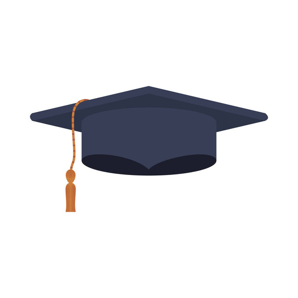 silueta azul oscuro gorra de graduación
 - Vector, Imagen