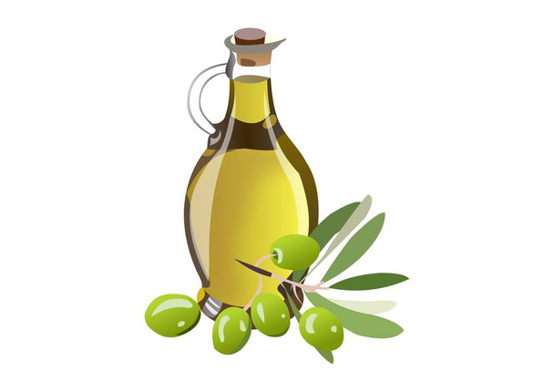 Olive Oil Bottle - Vektor, obrázek