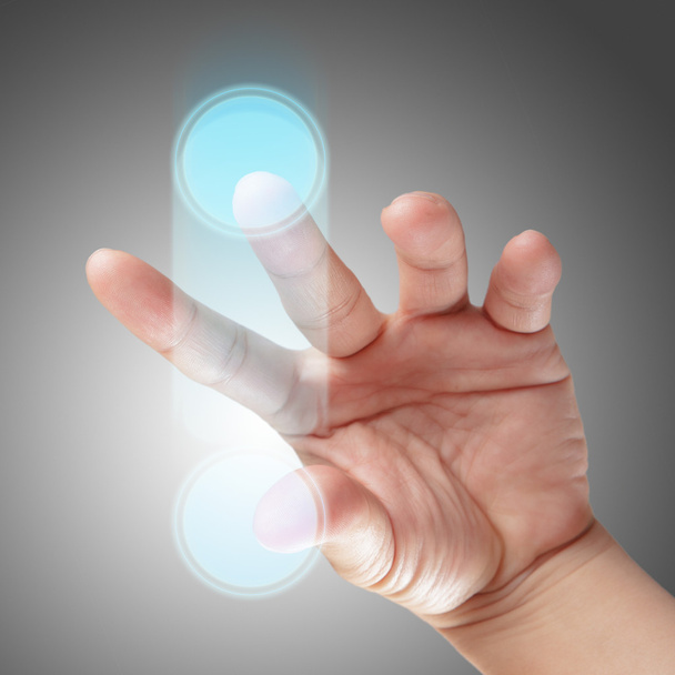 Hand- und Touchscreen-Technologie - Foto, Bild