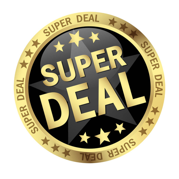 Κουμπί Super Deal - Διάνυσμα, εικόνα