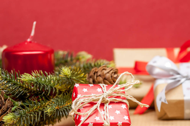 Pile de cadeaux de Noël
 - Photo, image
