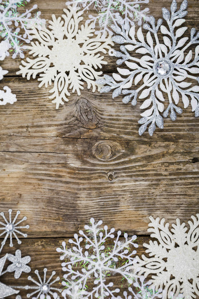 Border of Christmas snowflakes   - Photo, Image