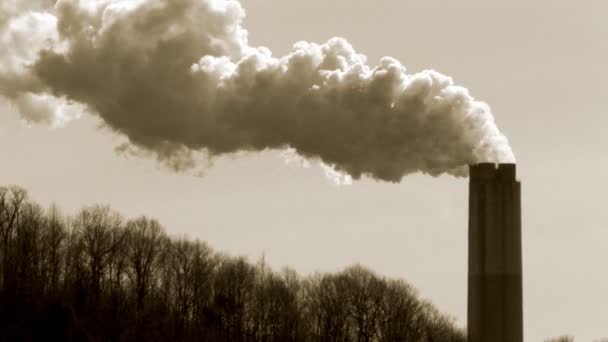 Pollution de l'environnement des cheminées de fumée
 - Séquence, vidéo