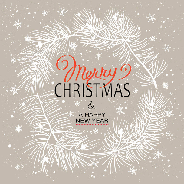 Poster di Natale - Illustrazione. Illustrazione vettoriale dello sfondo natalizio
 - Vettoriali, immagini