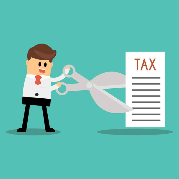 Tax Deduction. Business Concept - Vector, Image