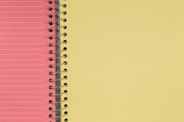Notepad with spring, paper horizontal stripes - Photo, Image