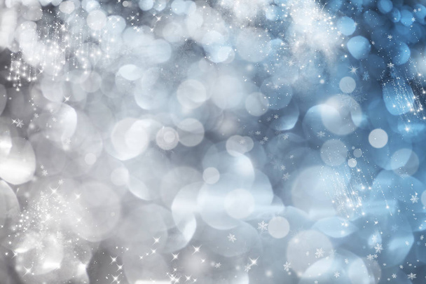 Abstract Christmas background of holiday lights  - Φωτογραφία, εικόνα