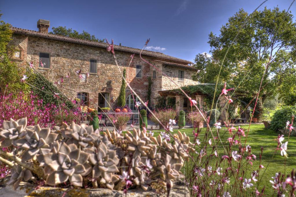 Toscaanse villa resort in de planten - Foto, afbeelding