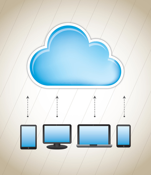 Clouds communication - Vektor, obrázek