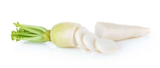 ραπανάκι σε λευκό φόντο - Φωτογραφία, εικόνα