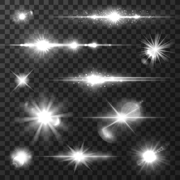 Luz solar, destello de lente, estrella brillante para el diseño de arte
 - Vector, Imagen