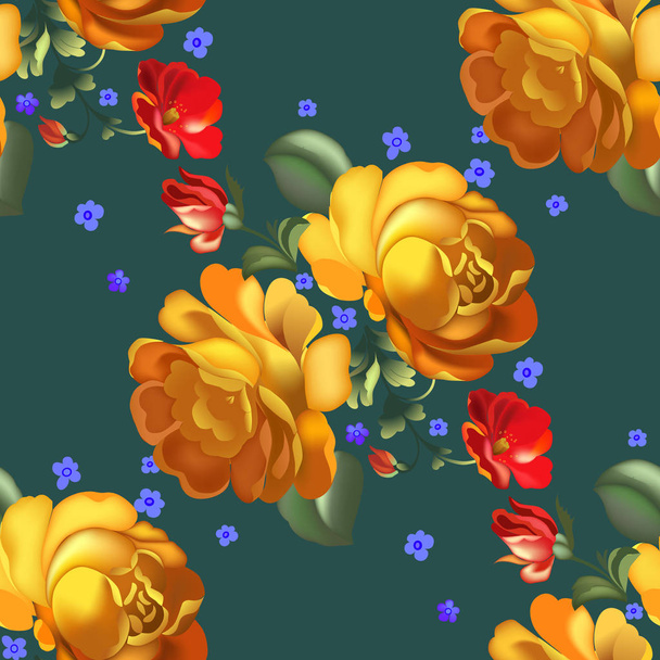 Seamless pattern in russian traditional style. - ベクター画像