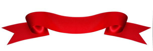 Red satin ribbon - Photo, Image