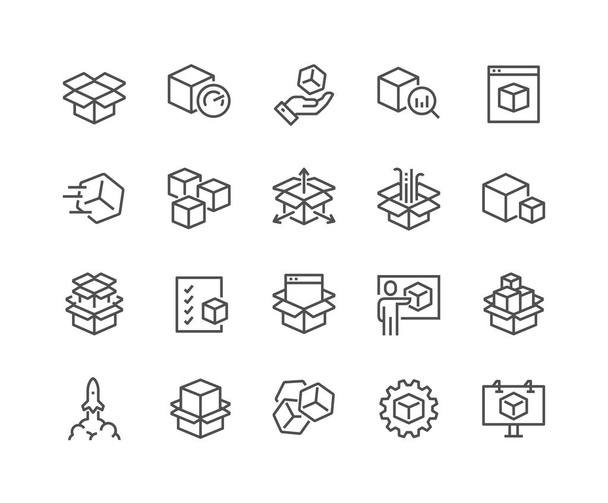 Абстрактные иконки продукта
 - Вектор,изображение