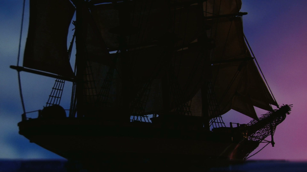 großes Segelschiff - Filmmaterial, Video