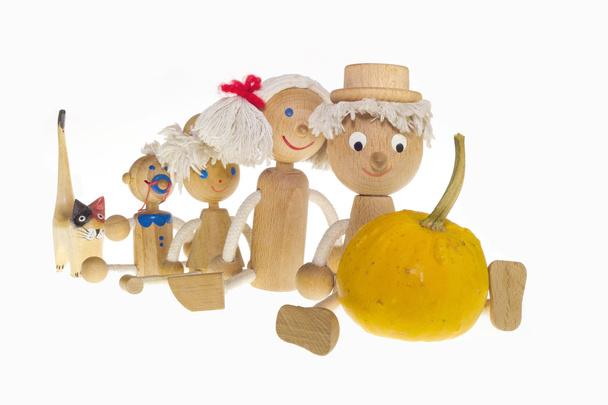 dřevěné figurky hrát - Fotografie, Obrázek