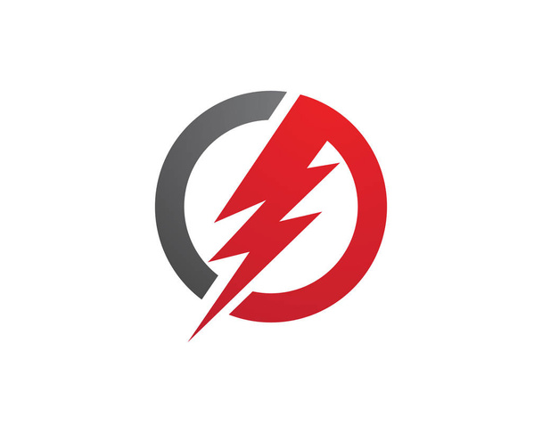 電源のロゴのテンプレート ベクトル アイコン - ベクター画像