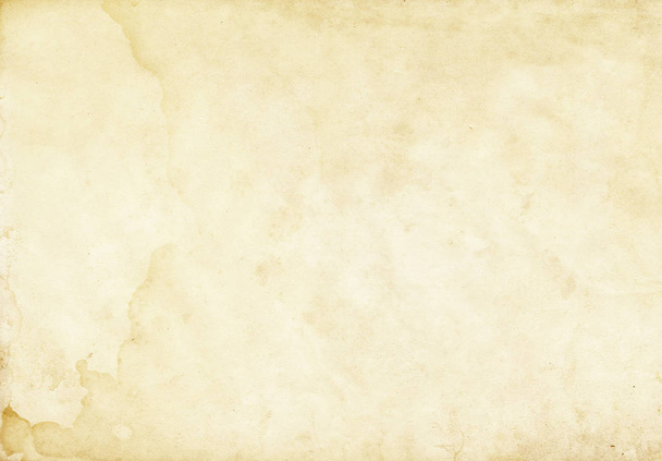 Old yellowed and stained paper texture. - Photo, Image