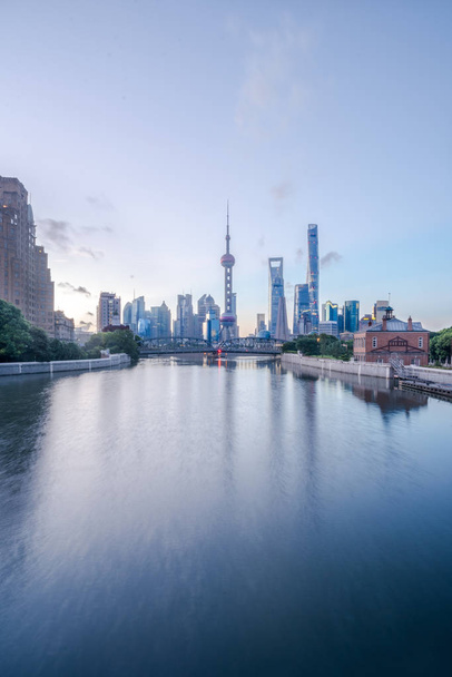 Shanghai skyline panorama in China. - Foto, Bild