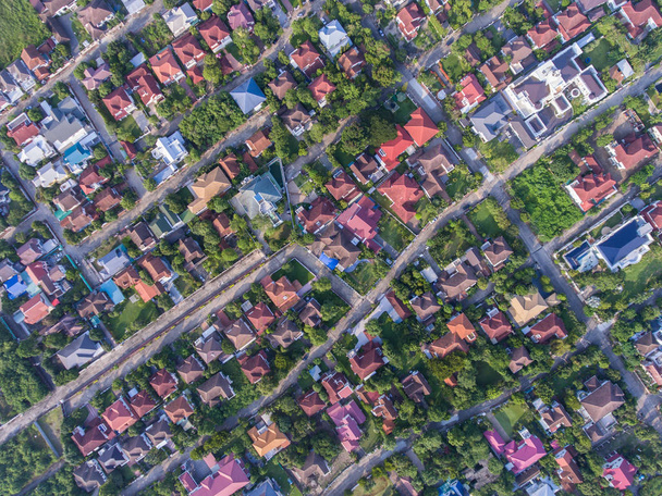 Residential area aerial view - Photo, Image