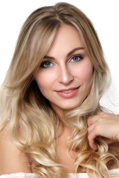 Portrait of beautiful blonde woman - Фото, изображение