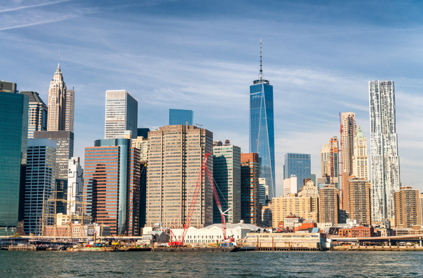 Εναέρια στον ορίζοντα της Νέας Υόρκης - Φωτογραφία, εικόνα