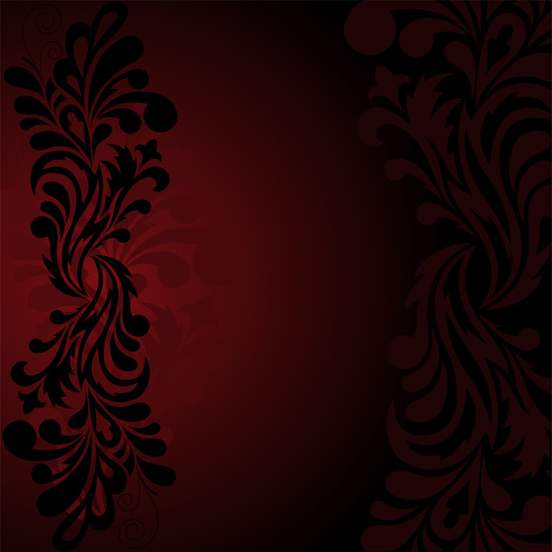 Black pattern on a dark background - Vecteur, image