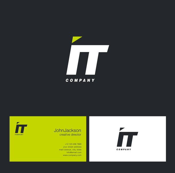 Логотип літери I & T
   - Вектор, зображення