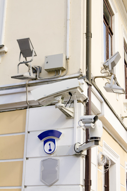 Outdoor Security cameras on the street - Foto, Imagen