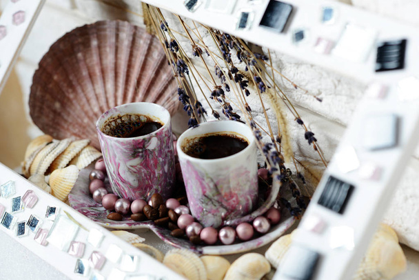 Coffee. Coffee cups handmade.  - Photo, Image