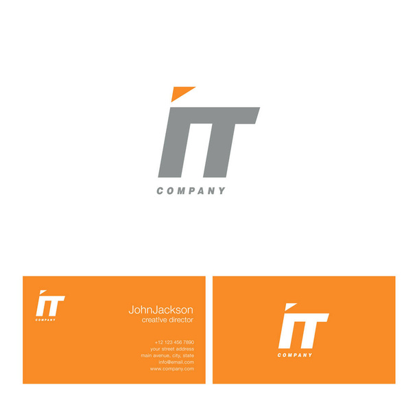 Logotipo da letra de I & T
   - Vetor, Imagem
