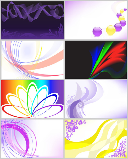 Set of gift cards - Vector, Image