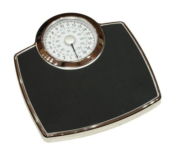 Bathroom scales isolated - 写真・画像