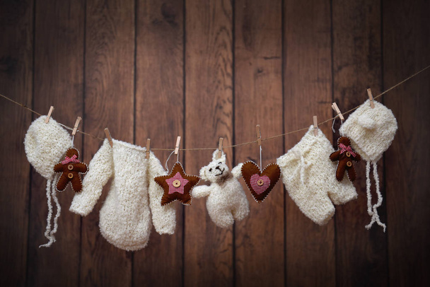 Boże Narodzenie bielizny z ubrania dla dzieci - Zdjęcie, obraz