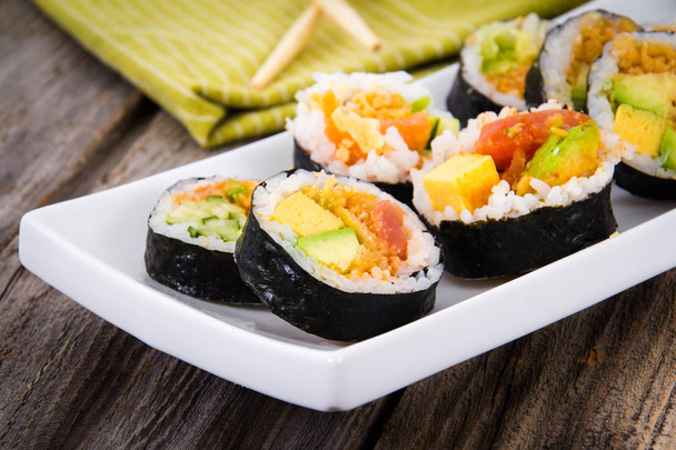 various sushi plate - Photo, Image