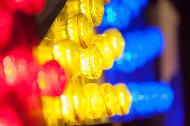 Detailní bulblights ve stylu karnevalu - Fotografie, Obrázek