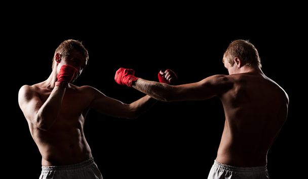 combattants boxe dans le noir
 - Photo, image