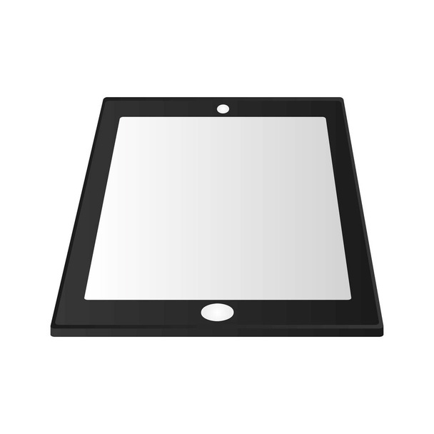 İzole tablet cihaz tasarım - Vektör, Görsel