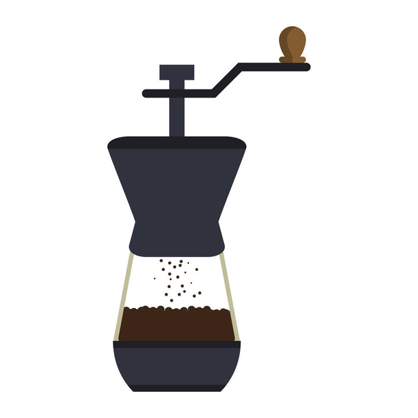 Izolované kávy greinder designu - Vektor, obrázek