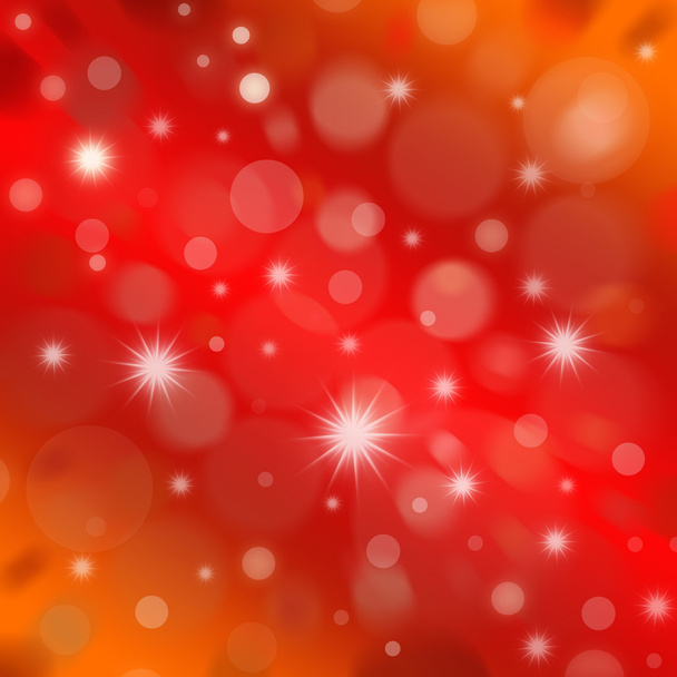 Nieuwjaar abstracte achtergrond met sneeuw in warme rode kleuren - Vector, afbeelding