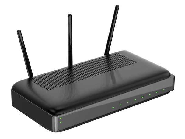 router nero isolato su bianco
 - Foto, immagini