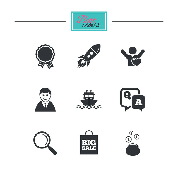 conjunto de iconos de compras en línea
 - Vector, imagen